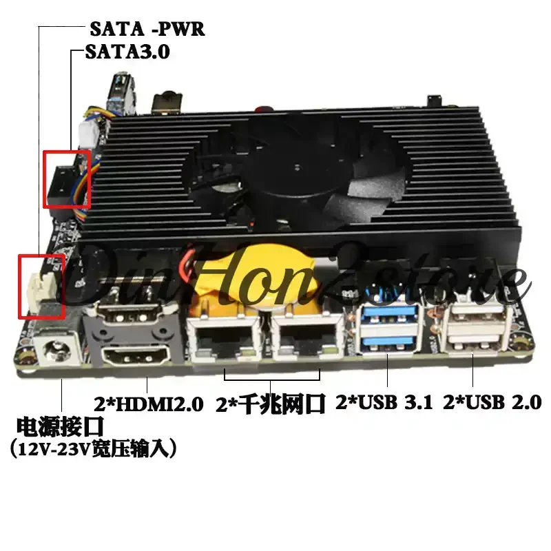 Suitable for AMD Ryzen 4500U/5600U/7730U mini ITX nano industrial control main board dual network port dual high definition