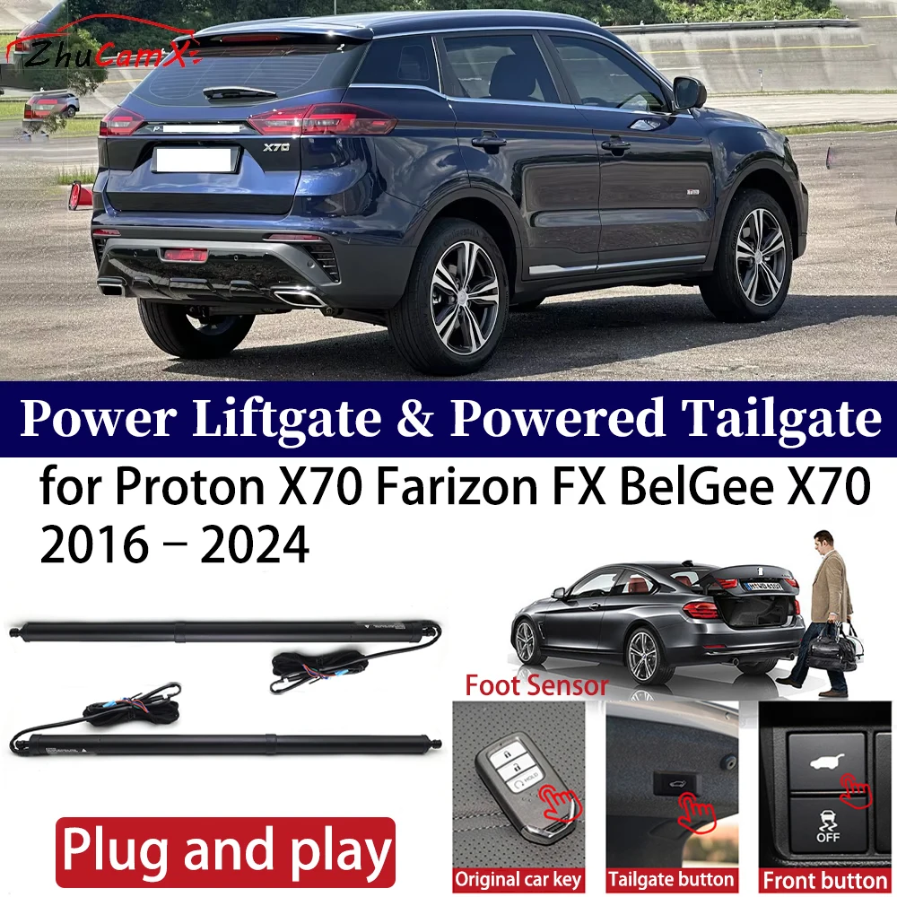 

for Proton X70 Farizon FX BelGee X70 2016–2024 Car Power Electric Automatic One-Click Smart Liftgate Tail Gate Strut Plug ＆ play