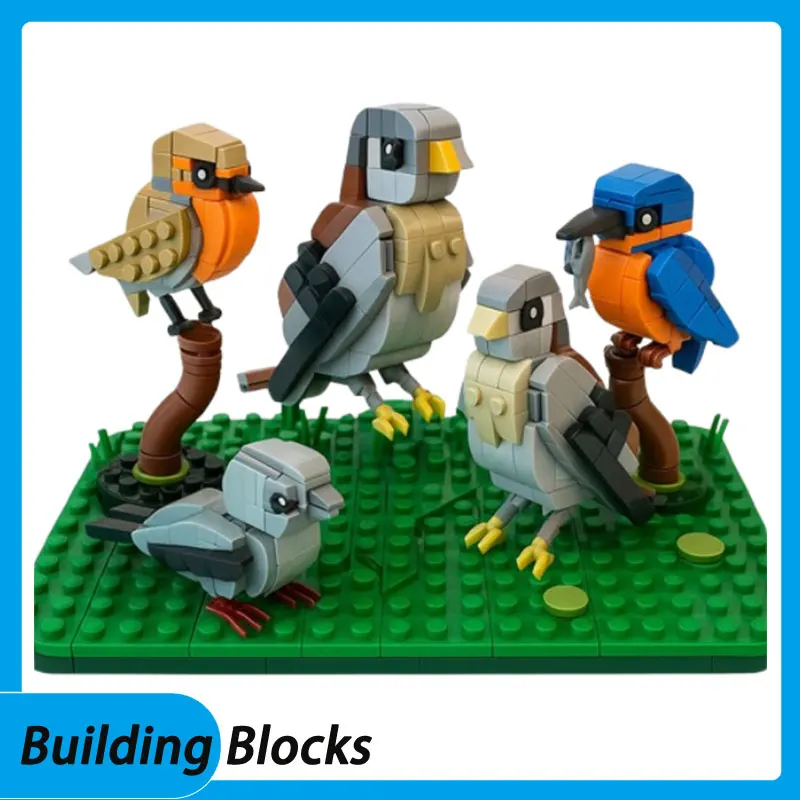 

Пятно MOC-210146 птица 211667 птица 174485 птица 173337 птица маленькие частицы сборка строительные блоки развивающая игрушка модель подарочный набор