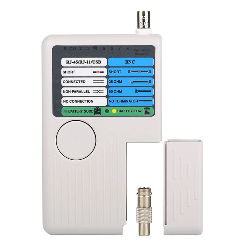 A95G Professional Multi Function 4 in 1 Network Cable Tester RJ45/RJ11/USB/BNC LAN Cable Cat5 Cat6 Wire Tester