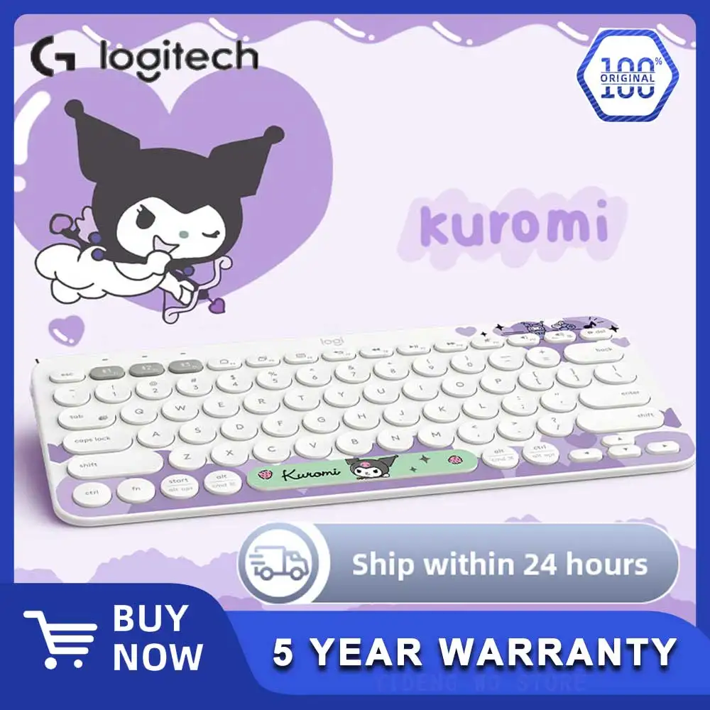 

Logitech K380 Bluetooth-клавиатура, беспроводная клавиатура, милый офисный ноутбук для модных девушек, планшет, пленочная клавиатура MAC