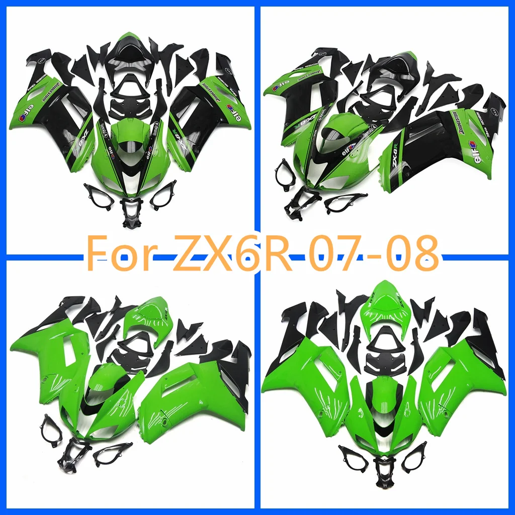 

Road Racing Fairing Kit for Ninja 07 08 2007 2008 ZX-6R Body Repair Aftermarket Parts 100% Fit Free Custom