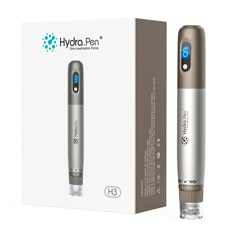 Hydra Pen H3 Derma Pen Mesotherapy Serum Applicator Microneedling Machine For Skin Care Scar Acne MTS Hair Regrowth Beard Growth