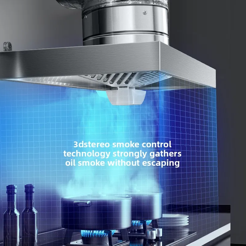 ไฟฟ้า 6 นิ้วสแตนเลส Range Hood ไอเสียพัดลมห้องครัวระบายอากาศ EXTRACTOR พัดลมสําหรับ Apartment SMOKE Hood