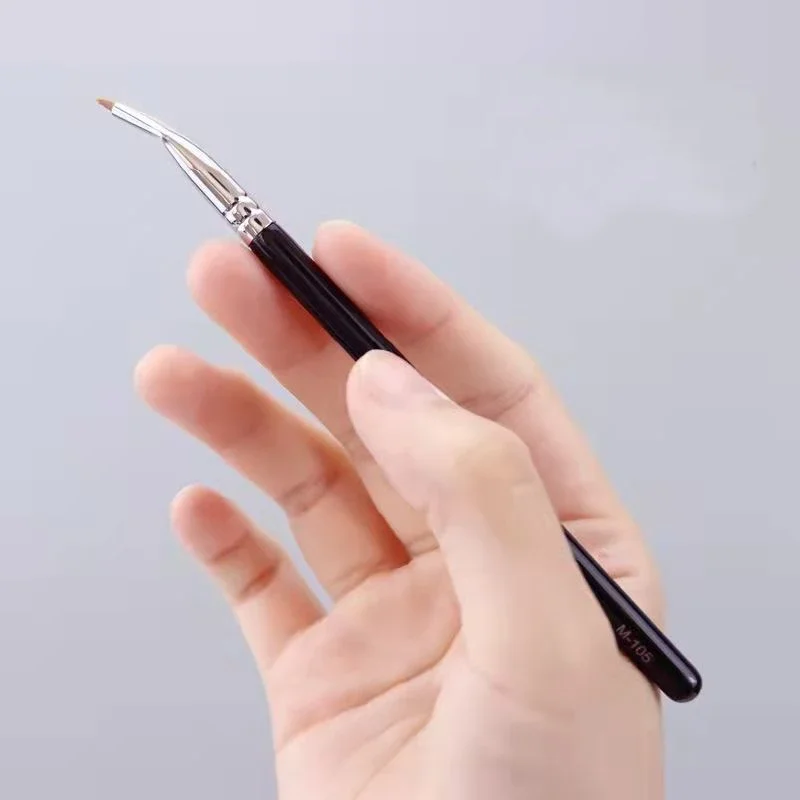 Karsyngirl 1/2 pezzi Pennello per eyeliner con testa piegata Pennello per trucco per dettagli occhi sotto gli occhi Pennello per correttore per fodera fine da donna