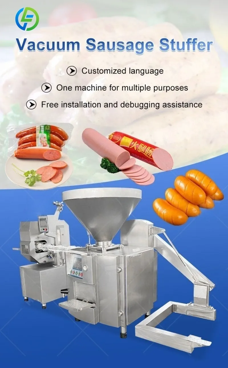 FL Customized Industrial Auto Sausage Filling Machine Stainless Steel Sausage Stuffer Equipment For Sausage Processing Factory