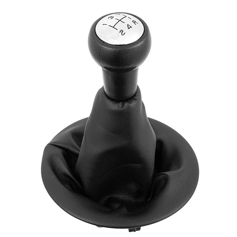 Car Gear Shift Knob with Gaiter Boot Cover For Citroen Berlingo II Peugeot Partner II 2008 2009 2010-2018 Interior Accessories