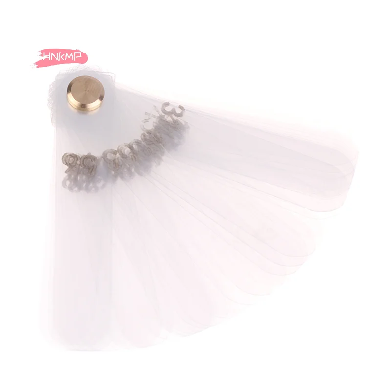 56 szt. Mierników do redukcji interproksymalnej, linijka 0,1 mm, narzędzia do pomiaru zębów, przezroczysty plastikowy zestaw do zabiegów międzyzębowych