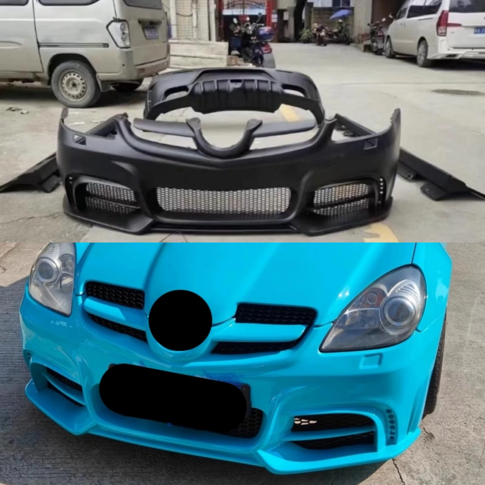

Для Mercedes Benz SLK350 SLK200 2005-2010 модифицированный новый стиль передний задний бампер боковая юбка комплект кузова автомобильные аксессуары
