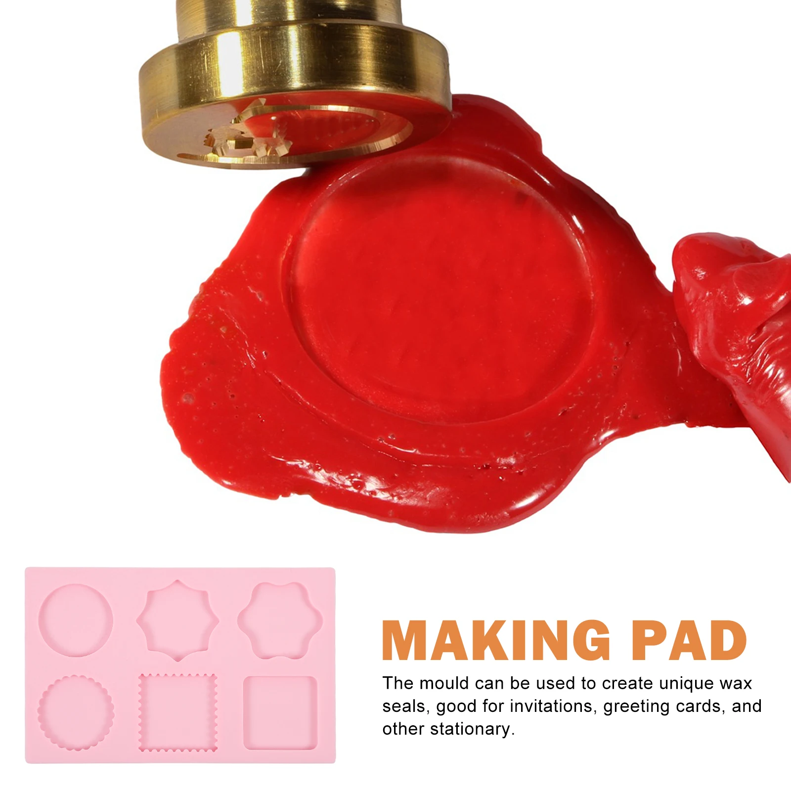 

Melt Rectangular Camellia Mold Wax Seal Molds Silica Gel Seals Invitation Sealing