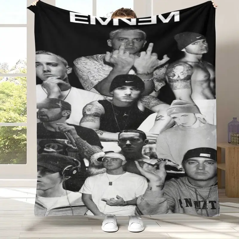 Rap God Slim Shady Eminem Hiphop Soft Flannel Throw Blanket,Cozy Warm Blanket for Bed,Sofa,Living Room,Picnic,Camping,Home Decor