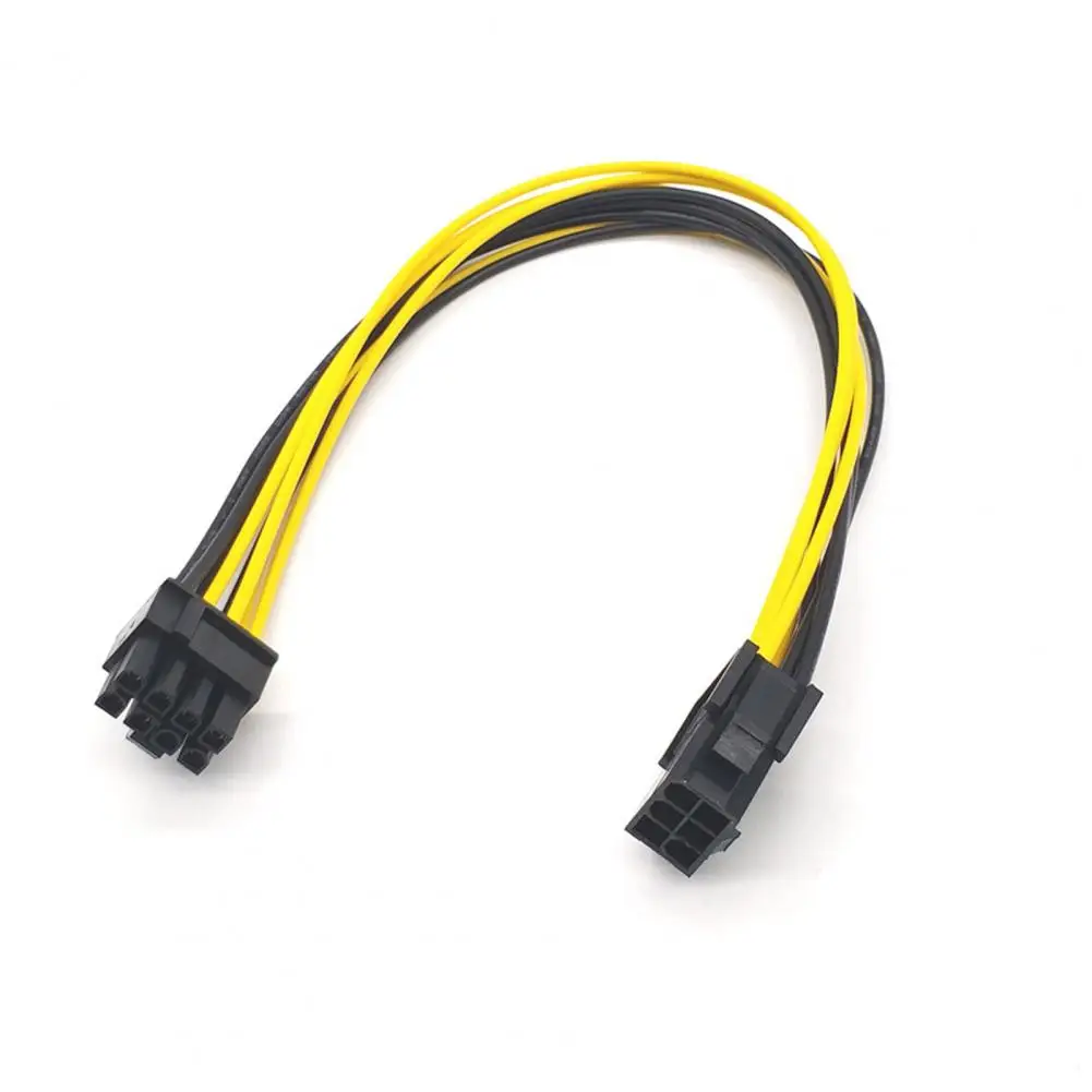 Gpu Power Cord 6 Pin Female to 8 Pin Male Pci Express Power Converter Cable Graphics Card Extension Cord Computer Video Gpu