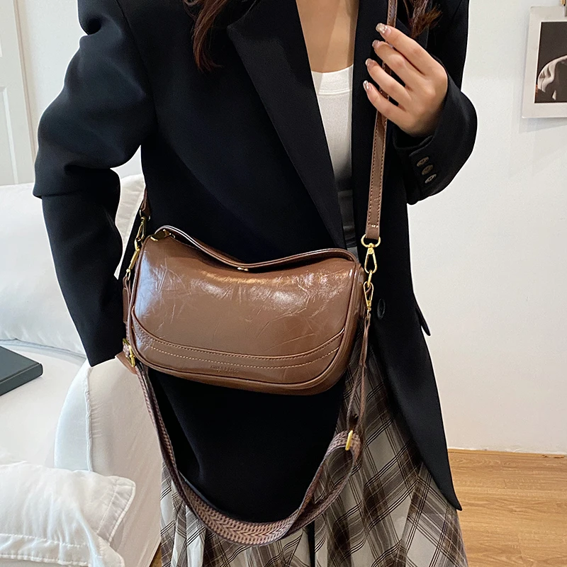 Bolso de tendencia de moda de París, bolso cruzado con cremallera a la moda, bolso de hombro con correa de cadena para mujer, bolso informal para mujer al aire libre