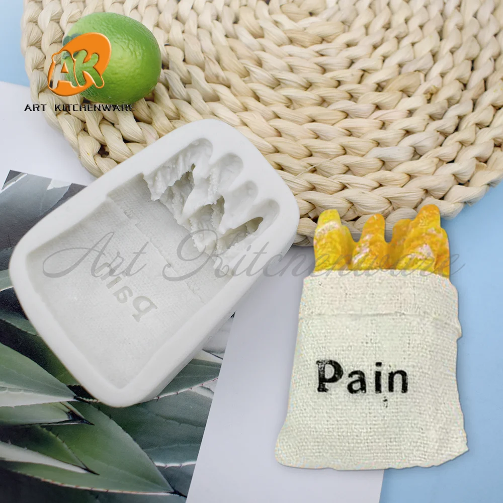 

3D French Bread Chocolate Fondant Cake Molds Candy Molds Cupcake Decorating Tools Gum Paste Clay Mold