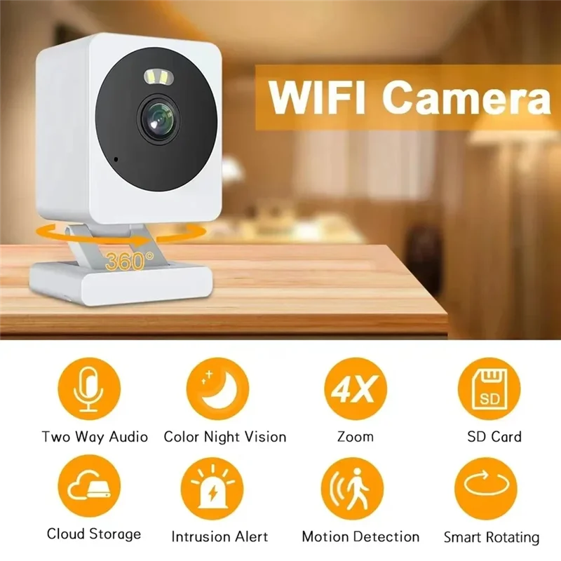ELEC-Mini telecamera di sicurezza Wifi Tuya esterna 5MP HD rilevamento del movimento telecamera CCTV per visione notturna a colori impermeabile