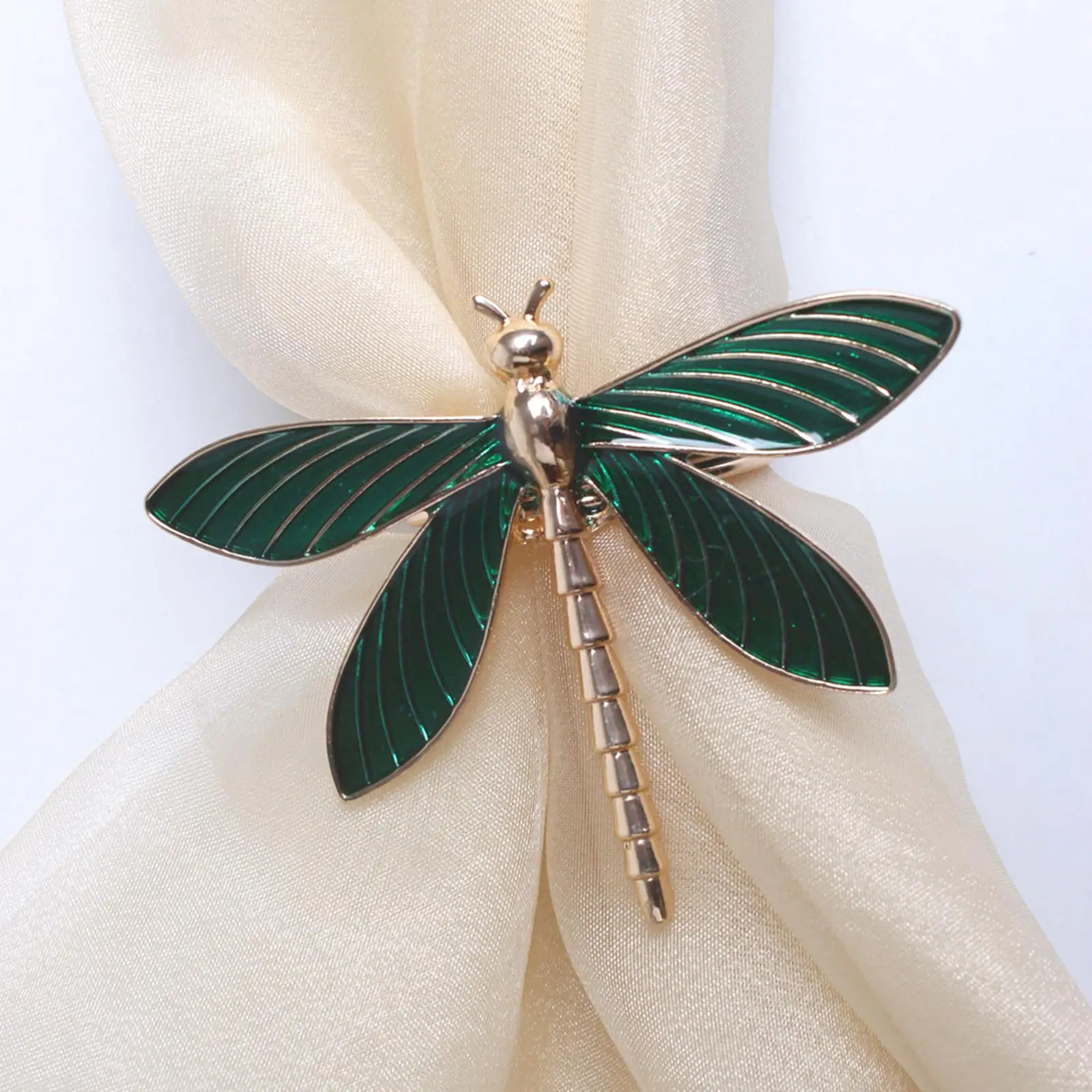 Stylish Dragonfly Napkin Rings Simple Napkin Holder Table Accessory for Elegant Dinner and Birthday Parties