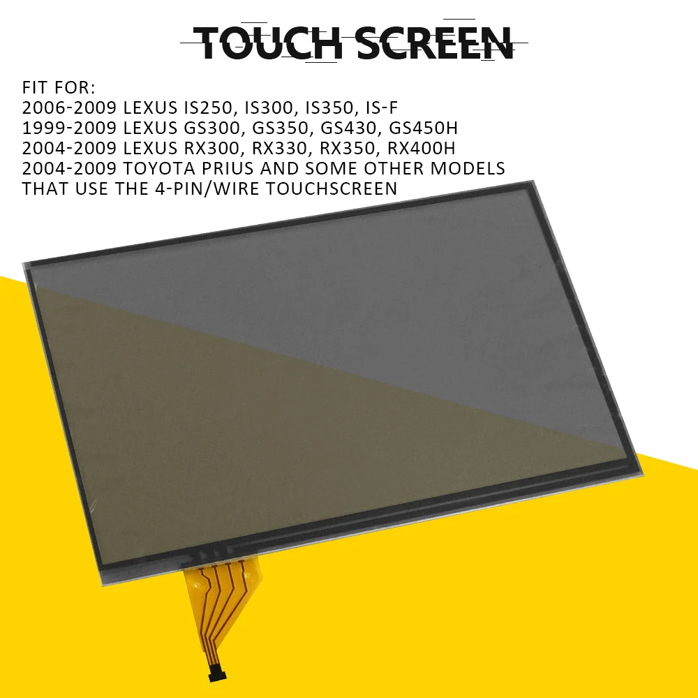 Touch Screen Digitizer Car Radio DVD Player GPS Navigation For Toyota Prius Lexus RX300 RX330 RX350 RX400h GS300 GS350 GS430 images - 6