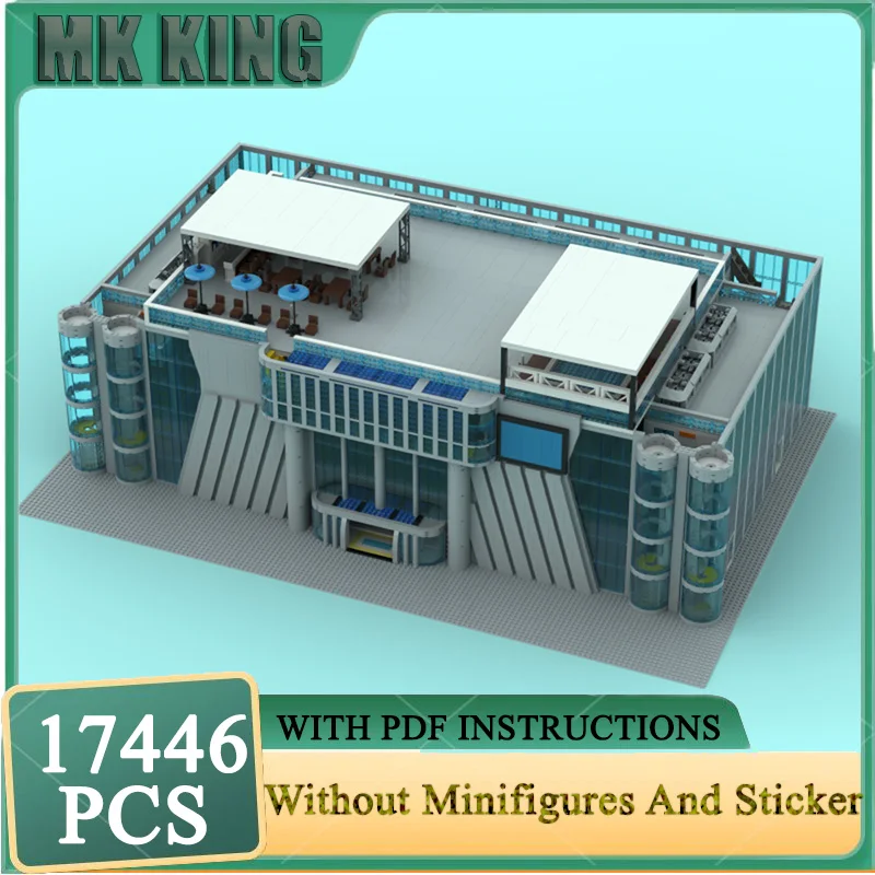 

City Street View Moc Building Blocks Modular Shopping Mall Model Technology Bricks DIY Assembly Toys Construstion Holiday Gifts