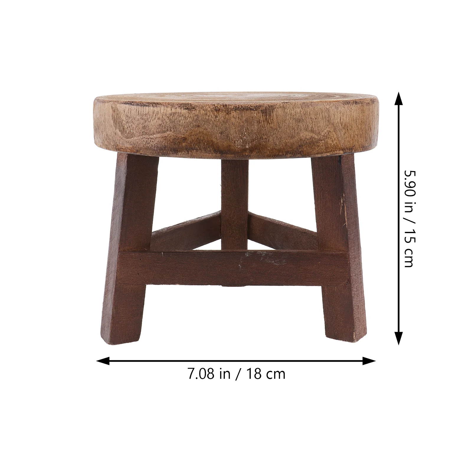 Wooden Shelf Flower Pots Stool Plant Stand Rack Paulownia Display Balcony Decor