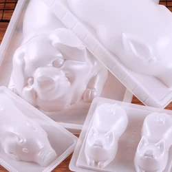 Pig Piggy Shape PP Plastic Jelly Pudding Mold Rice Cake Ice Cube Bread Molds DIY Kitchen Baking Accessories 2024 New Supplies