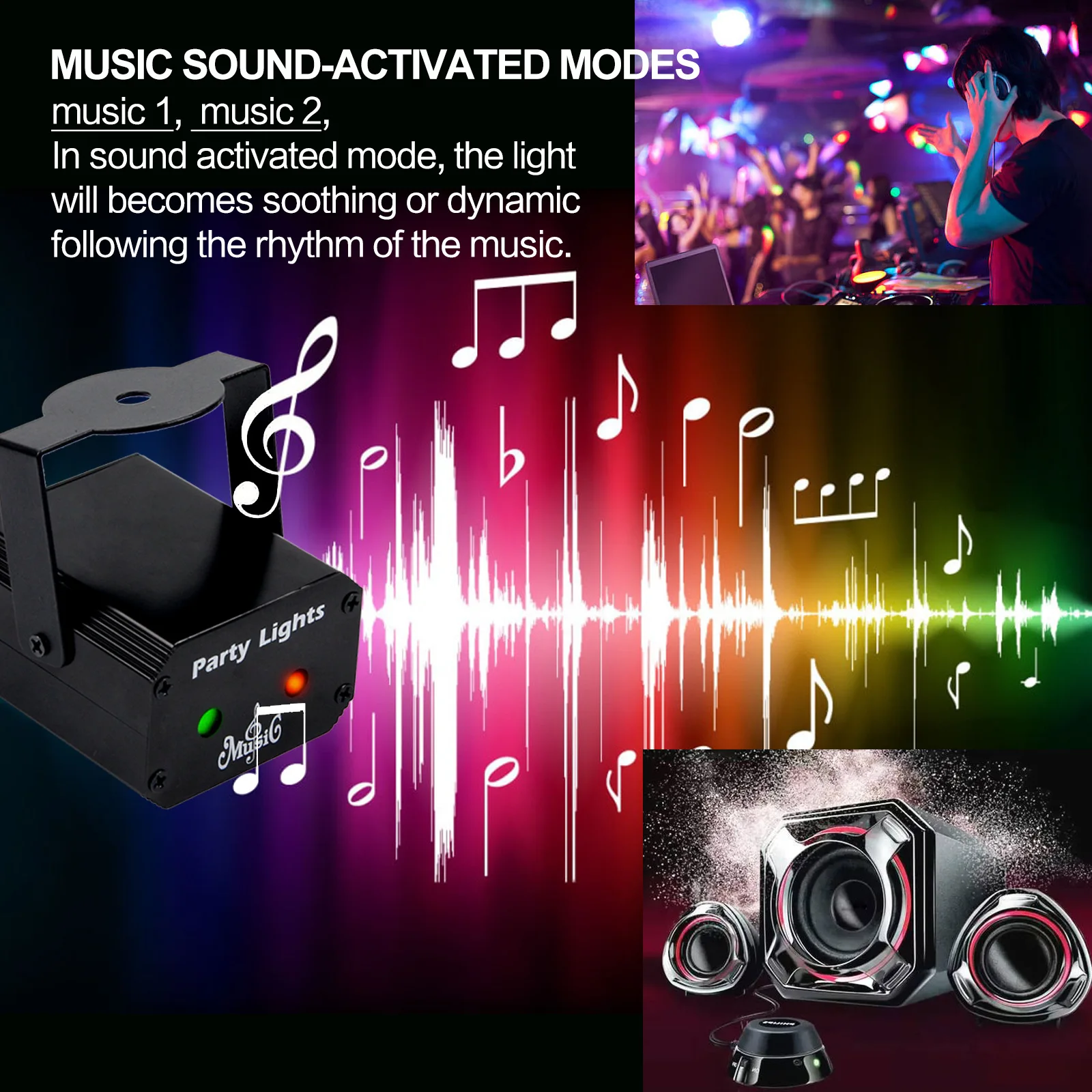 

Remote Control LED Magic Ball Light Home Bouncing Ambient Light