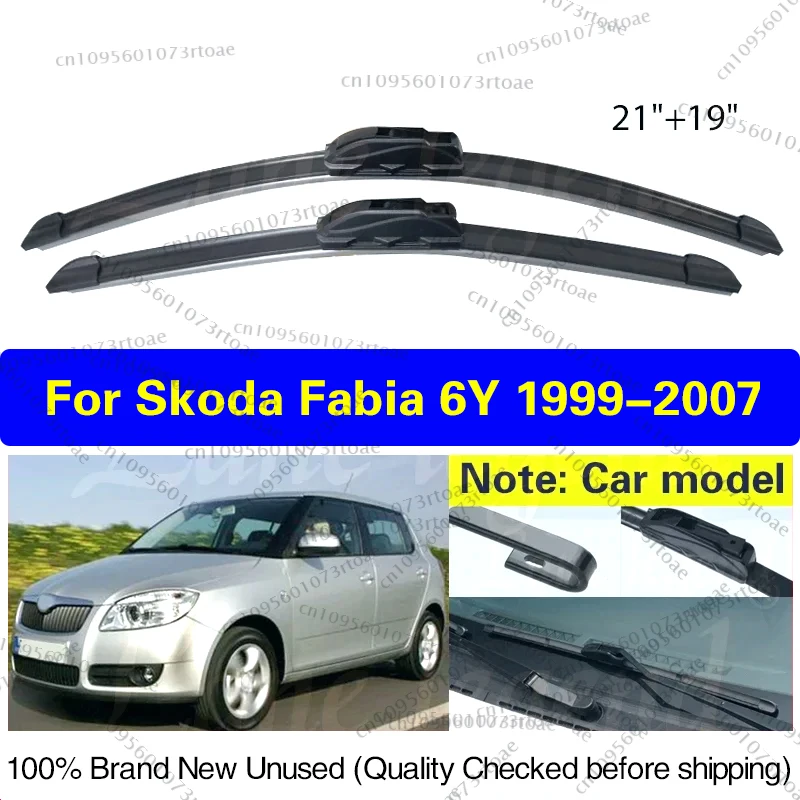 

For Skoda Fabia 6Y 1999 2000 2001 2002 2003 2004 2005 2006 2007 MK1 Car Front Wiper Blades Windshield Windscreen Car Accessories