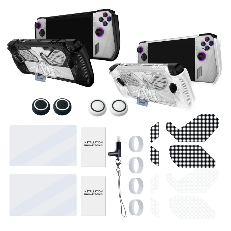 

For Rog Console Case Clear Soft Shockproof Cover Silicone Protective Cover
