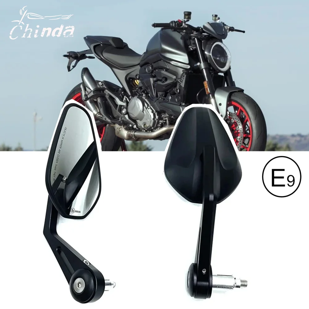 

For DUCATI MONSTER 950 937 MONSTER+ 696 796 821 1100 R 2023 2024 2025 Motorcycle Bar End Mirror Handlebar