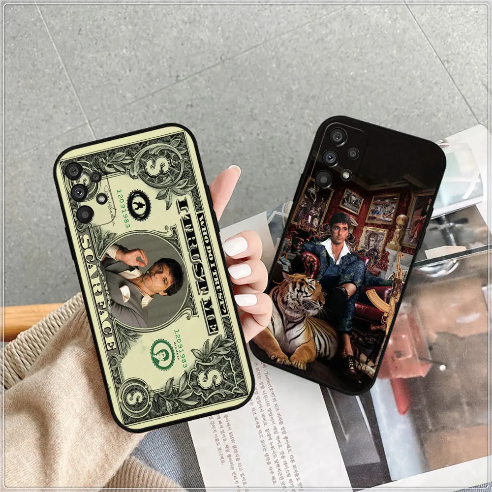 Film Scarface 1983 Phone Case For Samsung Galaxy A52 A54 A53 A55 A51 A50 A72 A71 A73 A90 A80 A42 A35 A34 A33 A32 A31 A52S Cover