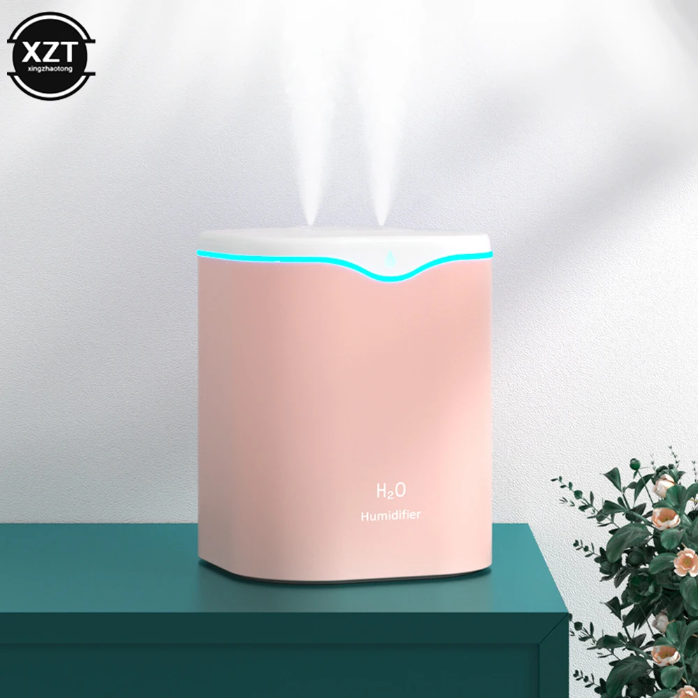 2000ml Double Spray Air Humidifier Essential Oil Diffuser Car Household Electric Aromatic Diffuser Ultrasonic Air Humidifier