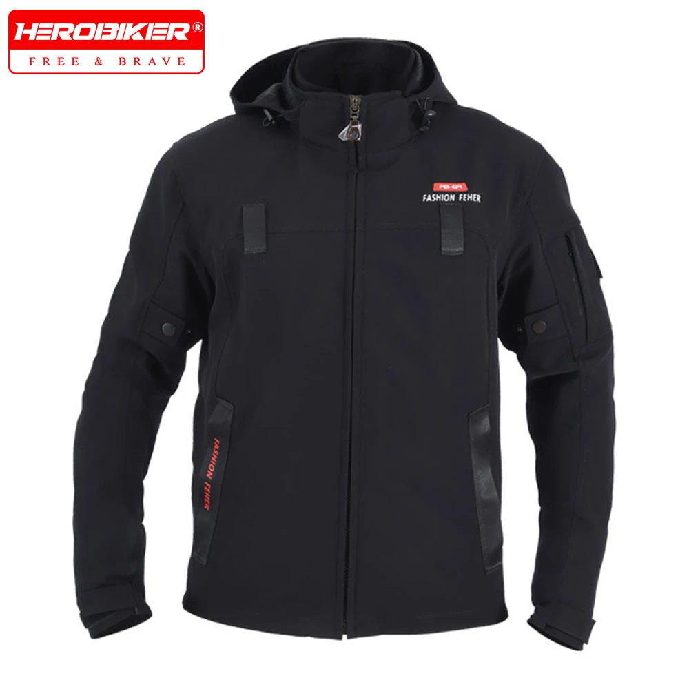 Retro Windproof Motorcycle Jackets Wear-resisting Motocross Jacket Ventilate Moto Cycling Protective Anti Drop Clothing Men