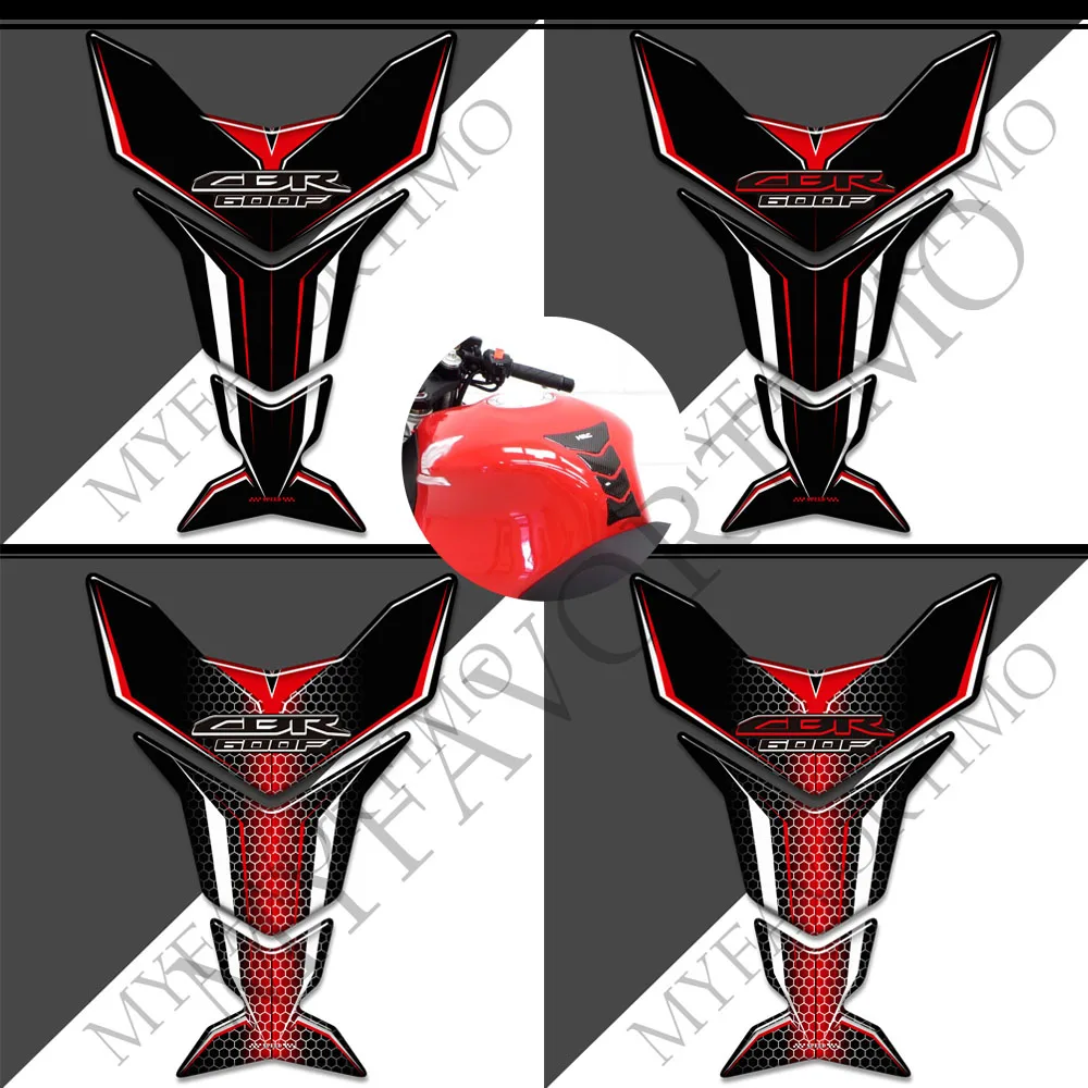 Motorcycle 3D Stickers Decals For Honda CBR 600 F 600F CBR600F Fireblade HRC Gas Fuel Oil Kit Knee Fender Tank Pad Protection