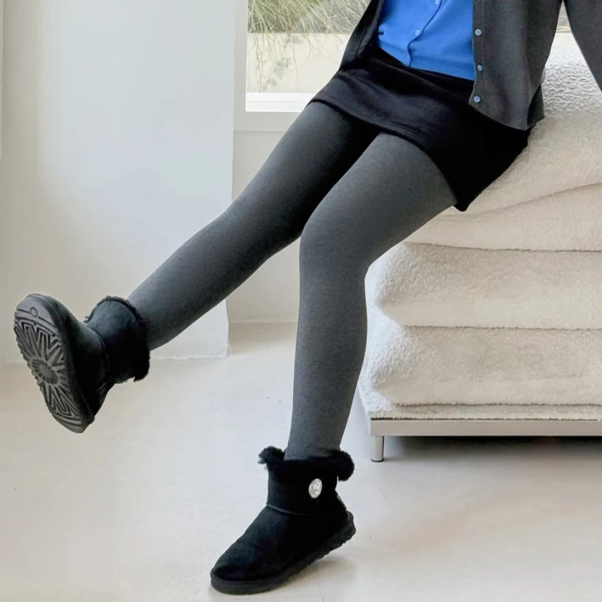 Leggings de talla grande a la moda para mujer, forro polar cálido y sin costuras de primera calidad, se puede usar en el exterior, Otoño e Invierno 9440