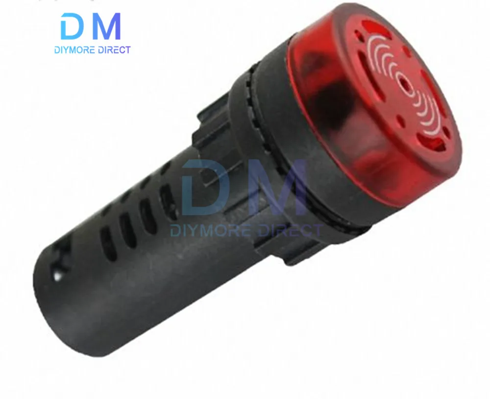 Buzzer 16mm Flash LED Alarm Indicator Light Signal Lamp Flashmetal Buzzer DC12V