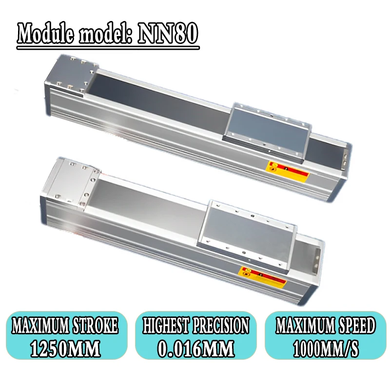 80mm Wide Fully Enclosed Sliding Table 90kg Load High Precision Linear Rail Guide SFU1605/1610 Repeated Accuracy ±0.02mm