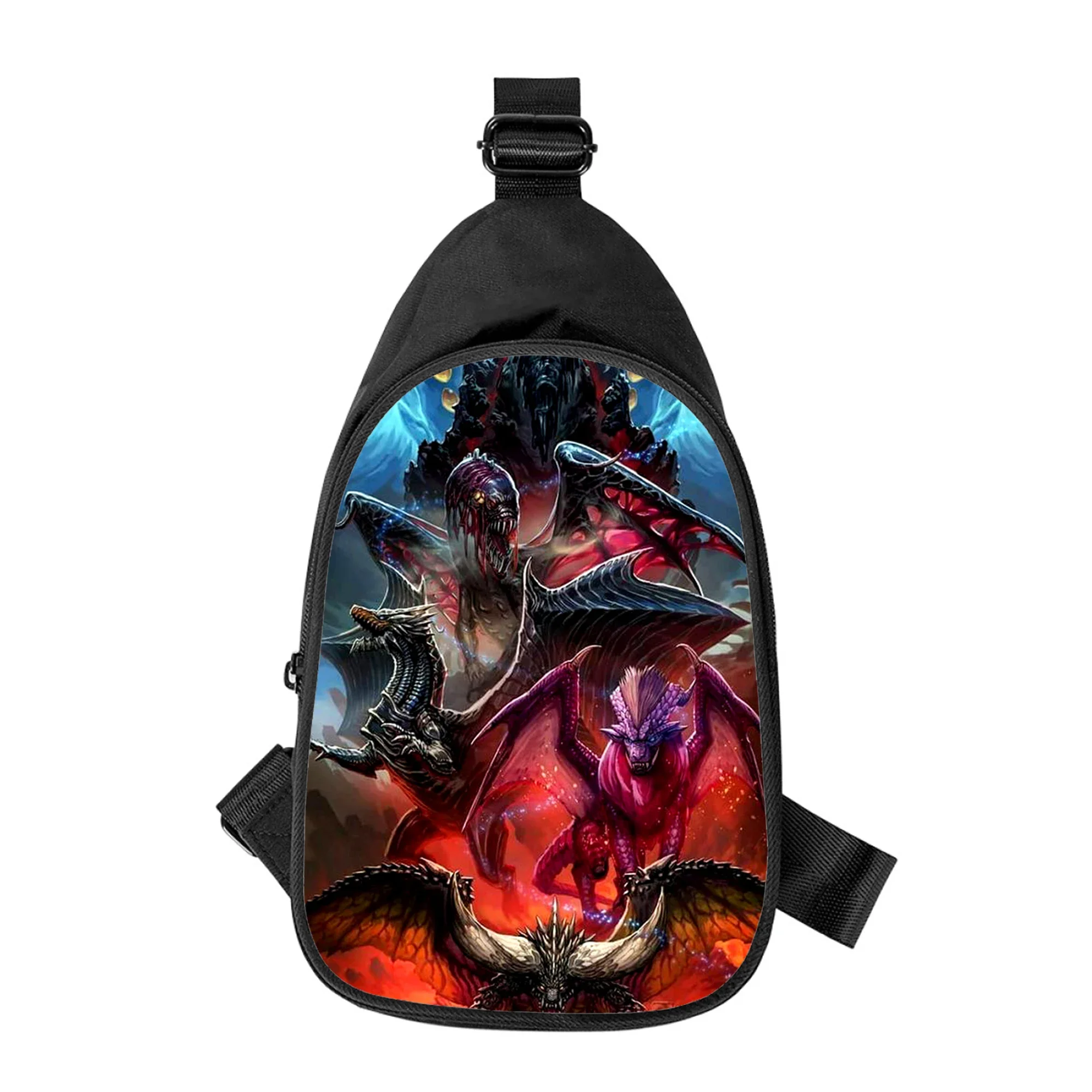 Sac de poitrine à bandoulière pour hommes et femmes, Monster Hunter World, Iceborne, sac de taille pour homme, sac de poitrine pour mari et école, initié en alertes onale, nouveau