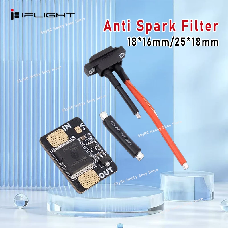 IFlight Anti Spark Filter with XT60E-M for Nazgul5 V3 / Chimera7 Pro 18*16mm / F5/F6 25*18mm FPV Freestyle Drone DIY Parts