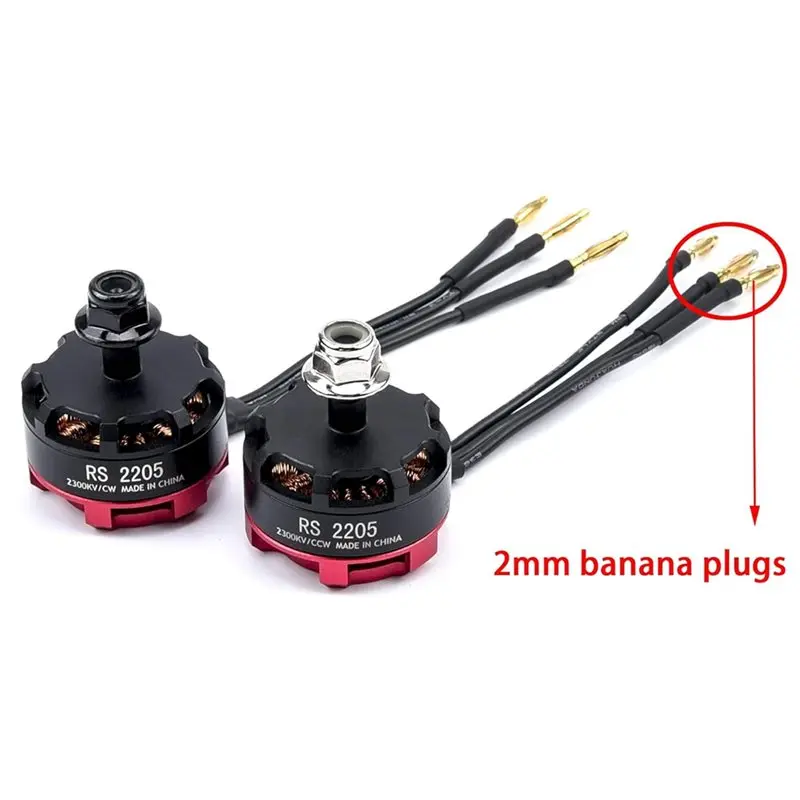 N93R For FPV Racing Drone For FPV Multicopter Compatible 4Pcs Racing Drone Motor, RS2205 2300KV Brushless Motor CW/CCW 3-4S