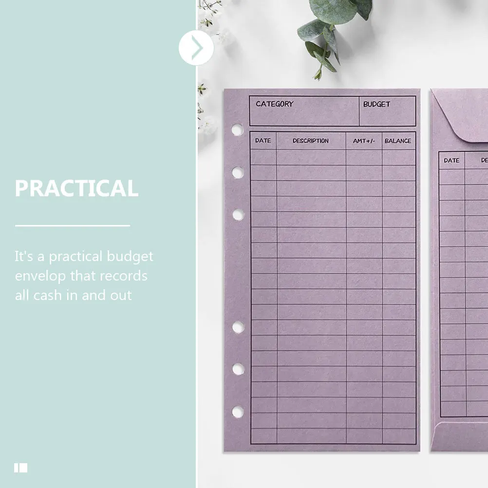 

12Pcs Budget Sheet Envelops Colorful Cash Blinder Envelop Budget Planner Supplies Cash Organizers for Home Office Use