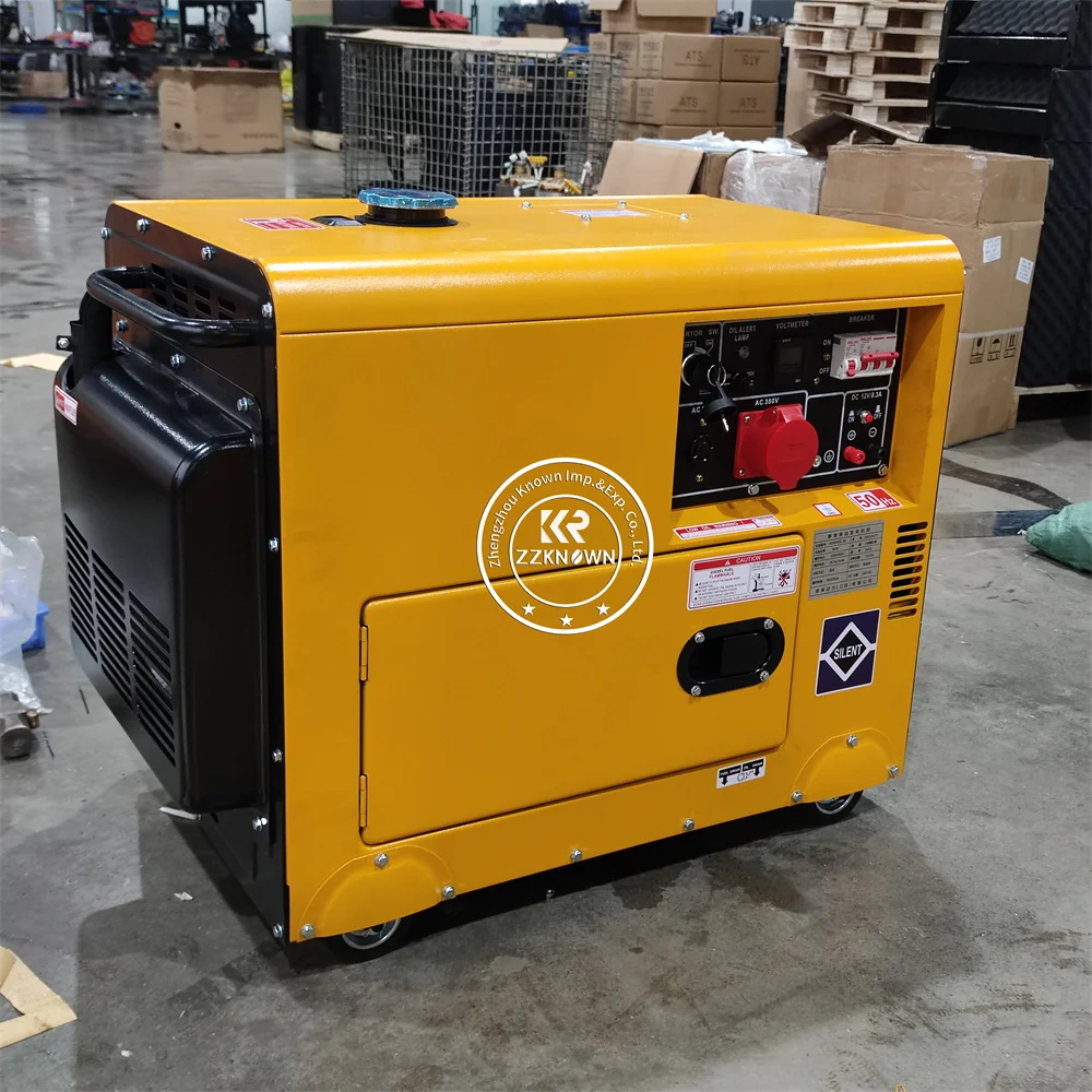 Industrial Portable Silent Diesel Generator Durable Power Generator Electric Start Backup Generator for Outdoor Construction