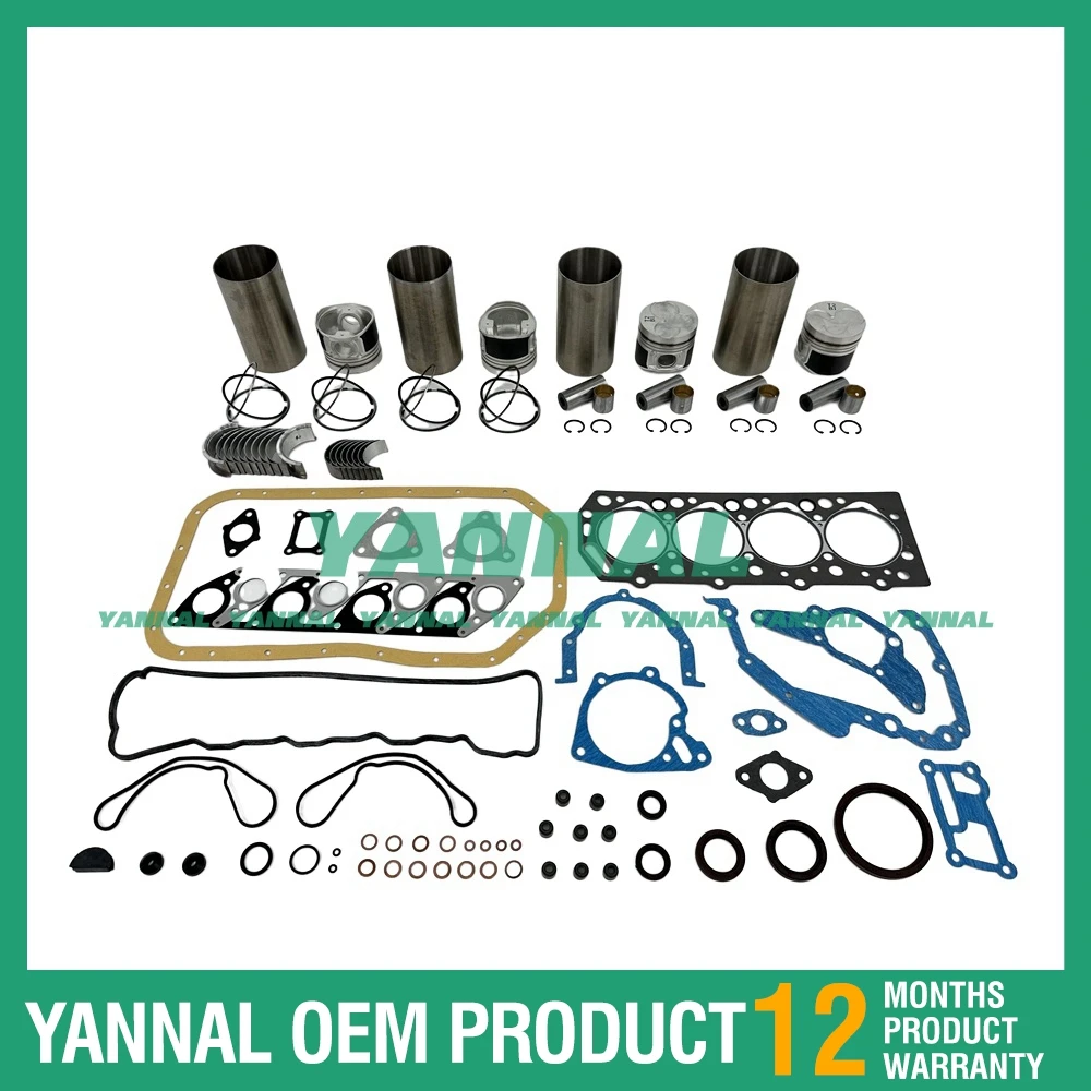 D4BB Cylinder Liner Kit With Gasket Set Bearing For Hyundai Excavator Engine