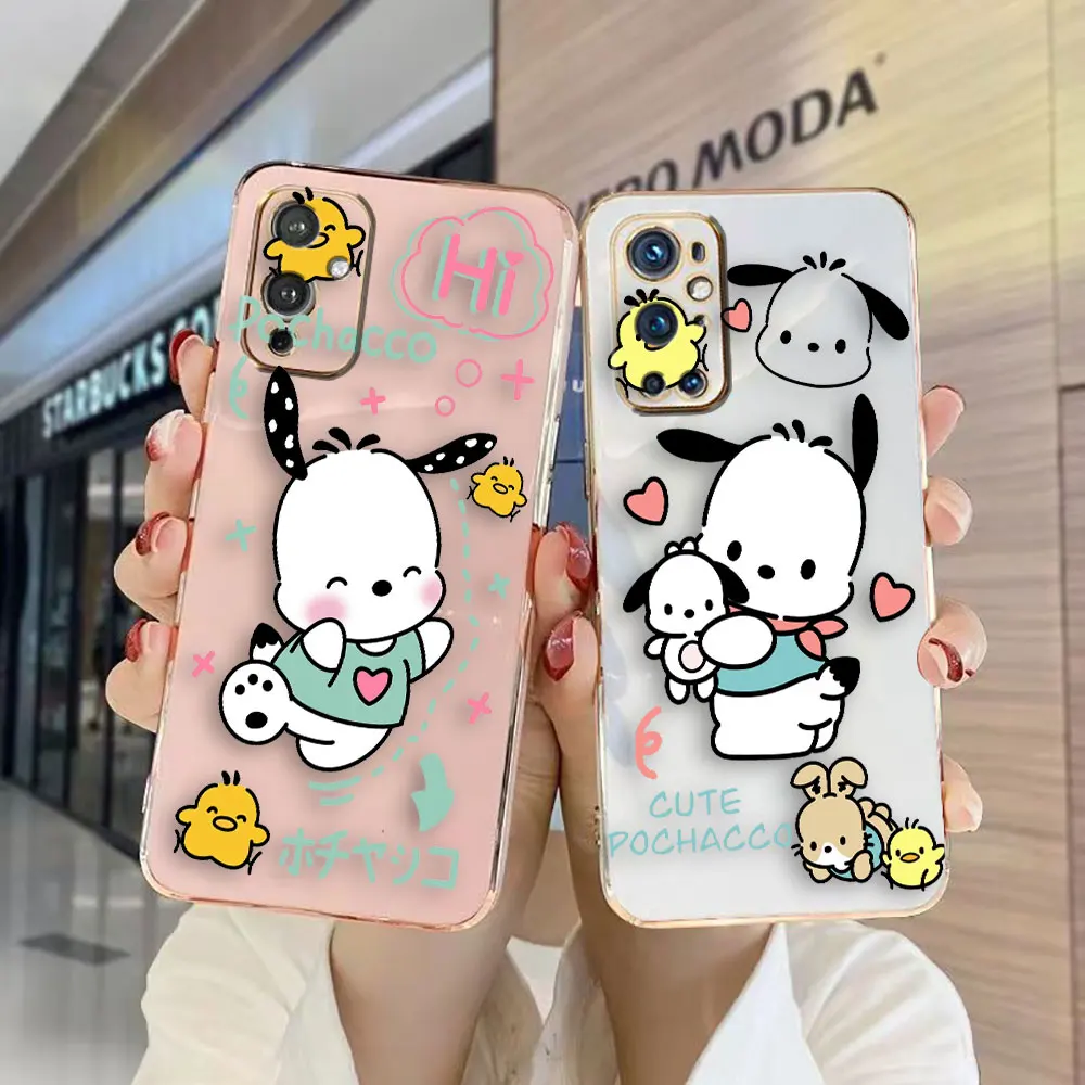 Anime Pochacco Cover Smooth E-TPU Phone Case Oneplus 8 8T 9 NORD CE 2 3 MOTO G8 G9 G22 G30 G50 G52 G Stylus 5G Case Shell Funda