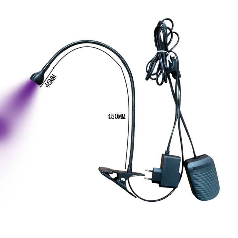 5 واط الأشعة فوق البنفسجية علاج مصباح رمش تطعيم هلام علاج مصباح الجمال مسمار كتم مفتاح سفلي بلا ضوضاء LEDUV علاج مصباح #5