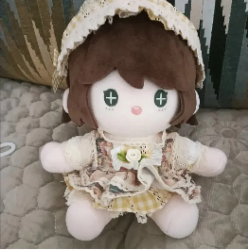 20 سنتيمتر الهوية الخامس إيما وودز أفخم دمية الجلوس الموقف استبدال الملابس محشوة تأثيري آذان Kawaii مهرجان للأصدقاء هدية