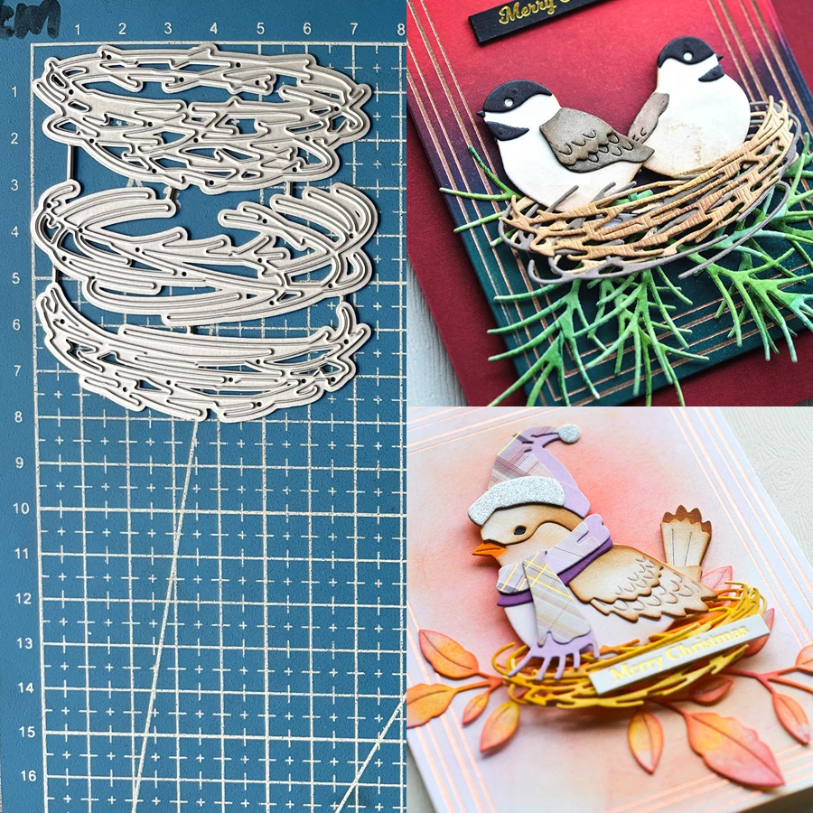 Lucky Goddess Metal Cutting Dies Bird\'s Nest Diy Scrapbooking Photo Album Decorative Embossing Paper Card Crafts