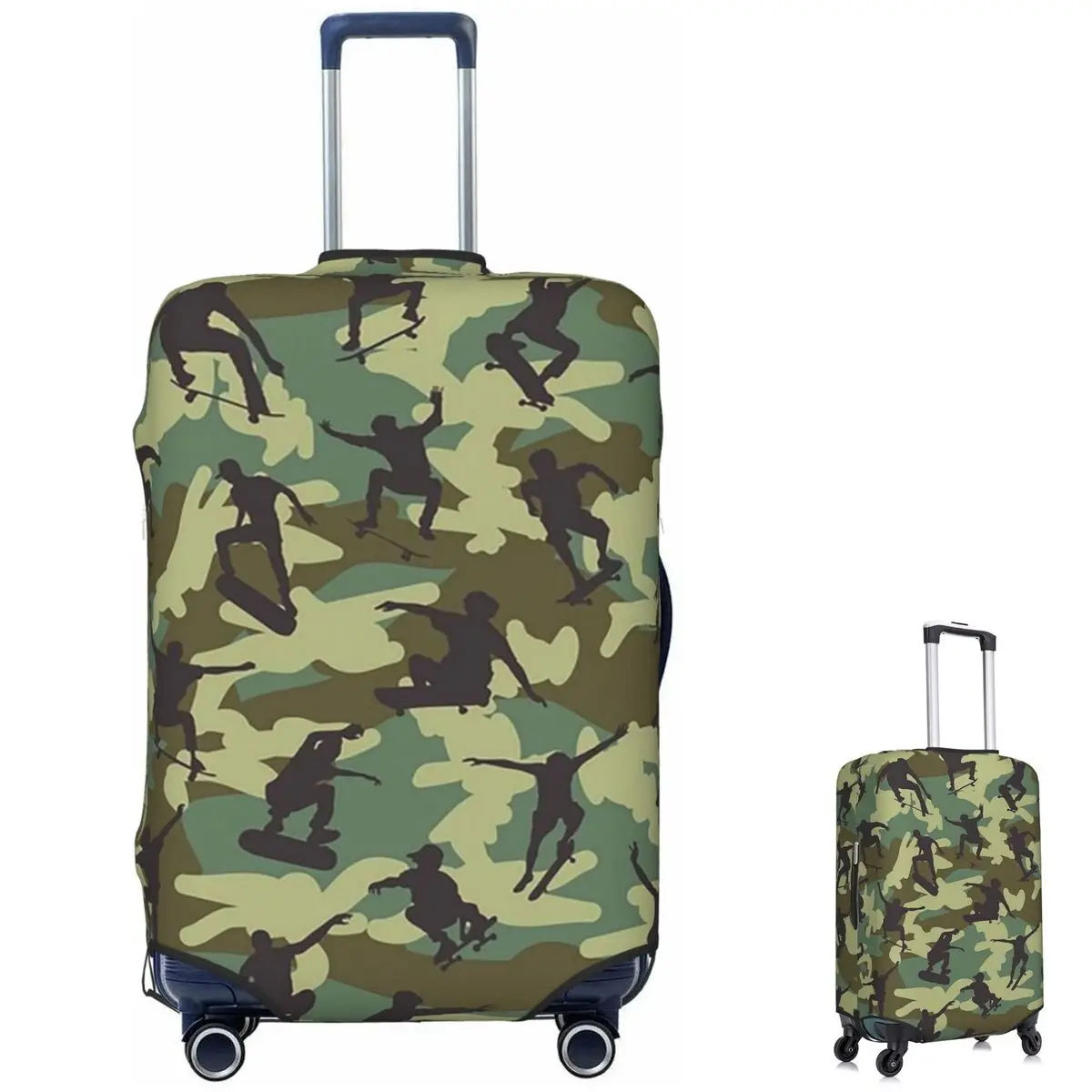 Skater Camo WOODLAND Protezione per valigia Coperture protettive per bagagli da viaggio elastiche per 18-32 pollici