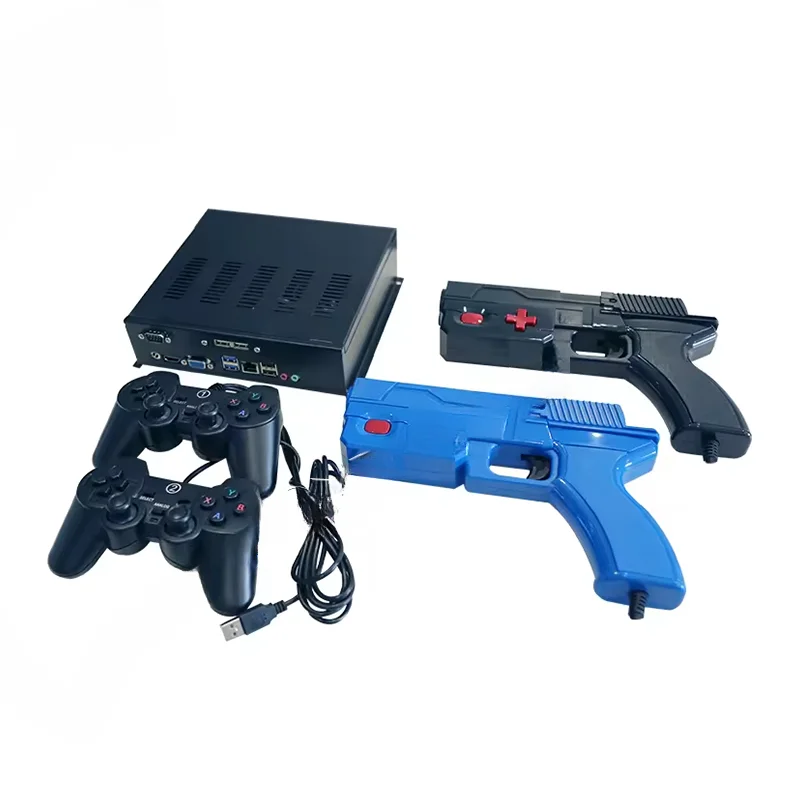 Arcade Shooting Game Gun Case Spare Parts WK Light Gun PC Kit With Host Two Guns Power Supply Simulator Machine