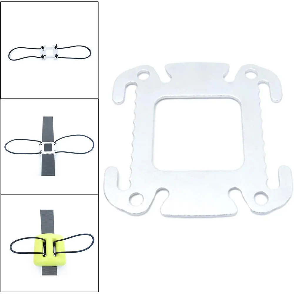 Diving Weight Belt Keeper Slide Buckle Stainless Steel Portable Fixing Stopper Fixing Rope Buckle Stopper Slider for Snorkeling