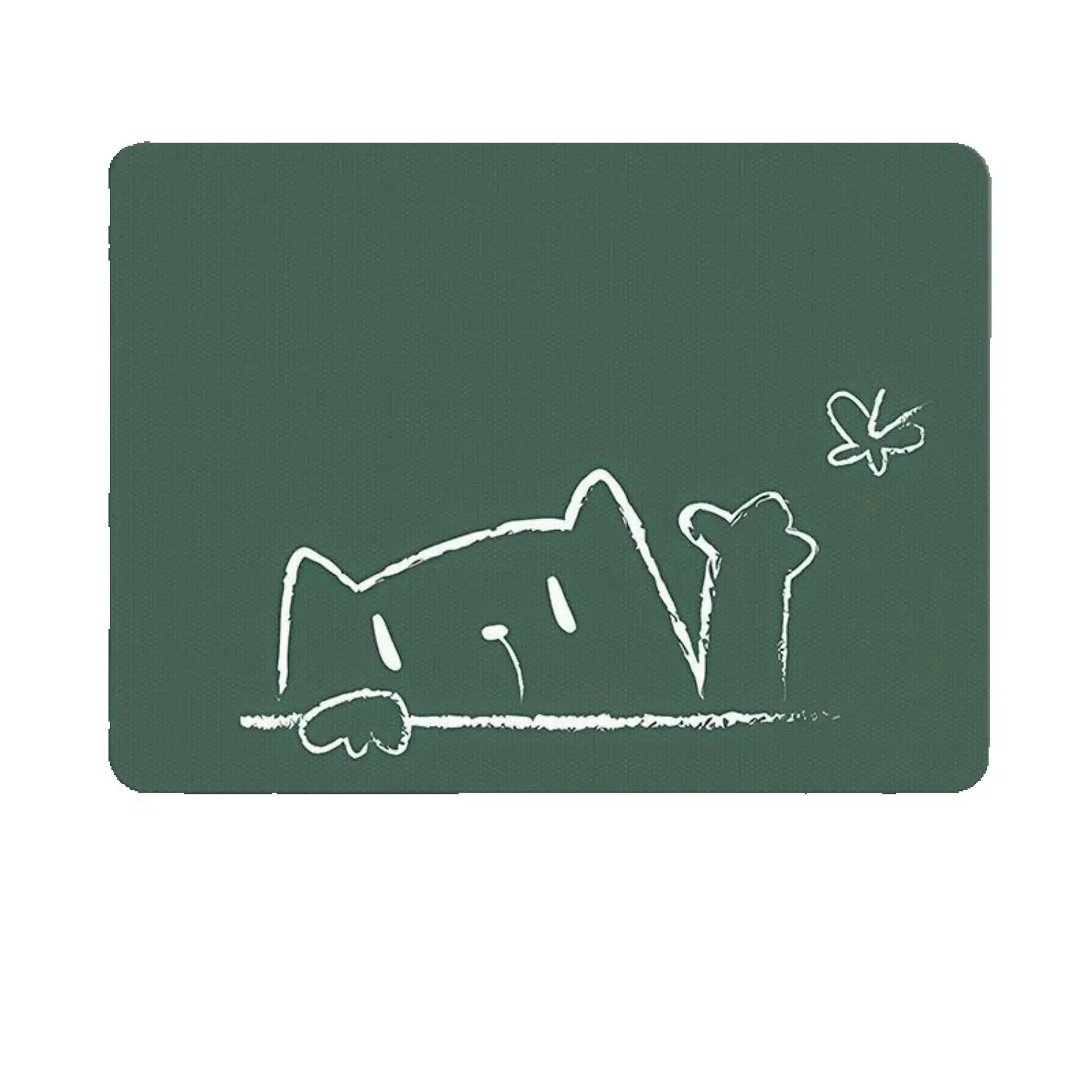 

Line Kitten Glass Mousepad Sora Game Mouse Pad Customized Pattern Tempered Smooth Gaming Desk Mat Fps Esports Office Gaming