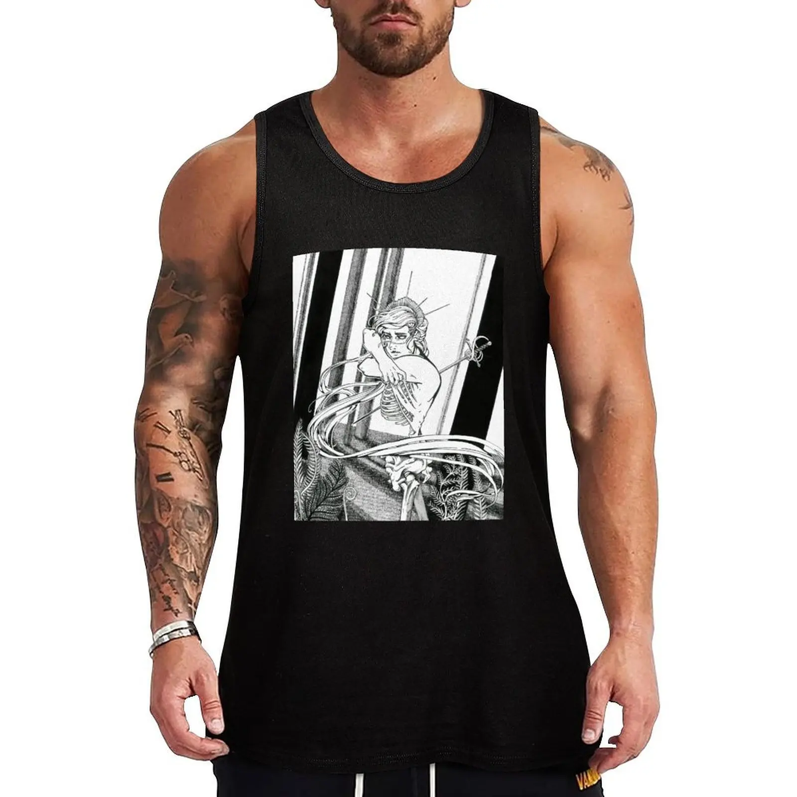 

God of Anguish Tank Top plain t-shirt gym clothes for man quick-drying t-shirt